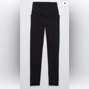 OFFLINE by Aerie Real Me Xtra Crossover High Waisted Pocket Legging Black